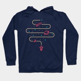 Rocket Out of Space Hoodie